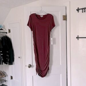 Calvin Klein ruched‎ t-shirt dress